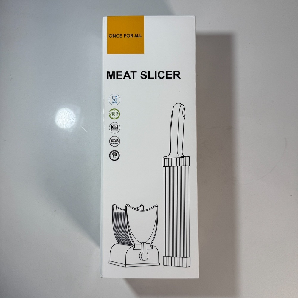 Once For All Meat Slicers knife Set Pink MS001 Stainless‎ Steel 100% BPA FREE